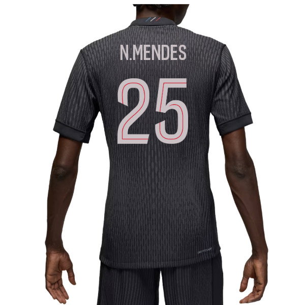 2025-2026 PSG Authentic Fourth Shirt (N.Mendes 25)