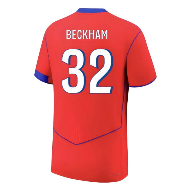 2025-2026 PSG Authentic Third Shirt (Beckham 32)