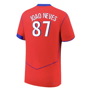 2025-2026 PSG Authentic Third Shirt (Joao Neves 87)