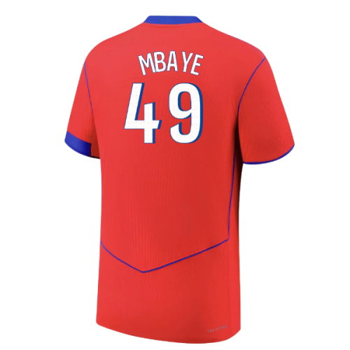 2025-2026 PSG Authentic Third Shirt (Mbaye 49)