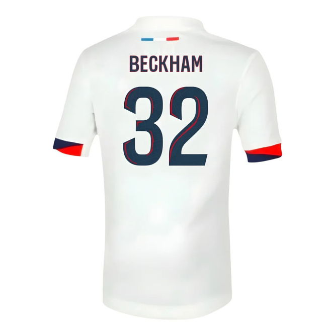 2025-2026 PSG Away Shirt (Sponsorless) - Kids (Beckham 32)