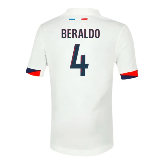 2025-2026 PSG Away Shirt (Sponsorless) - Kids (Beraldo 4)