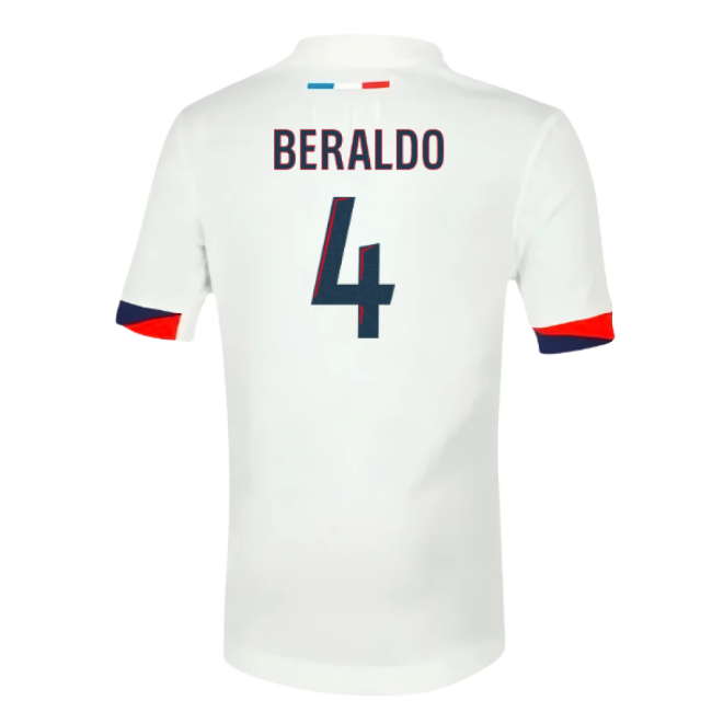 2025-2026 PSG Away Shirt (Sponsorless) - Kids (Beraldo 4)