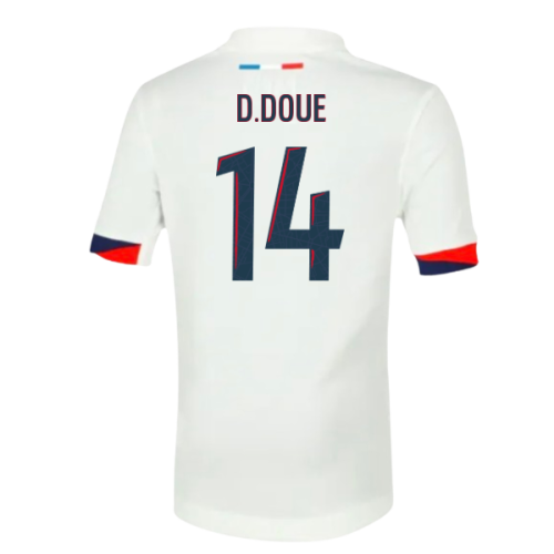 2025-2026 PSG Away Shirt (Sponsorless) - Kids (D.Doue 14)