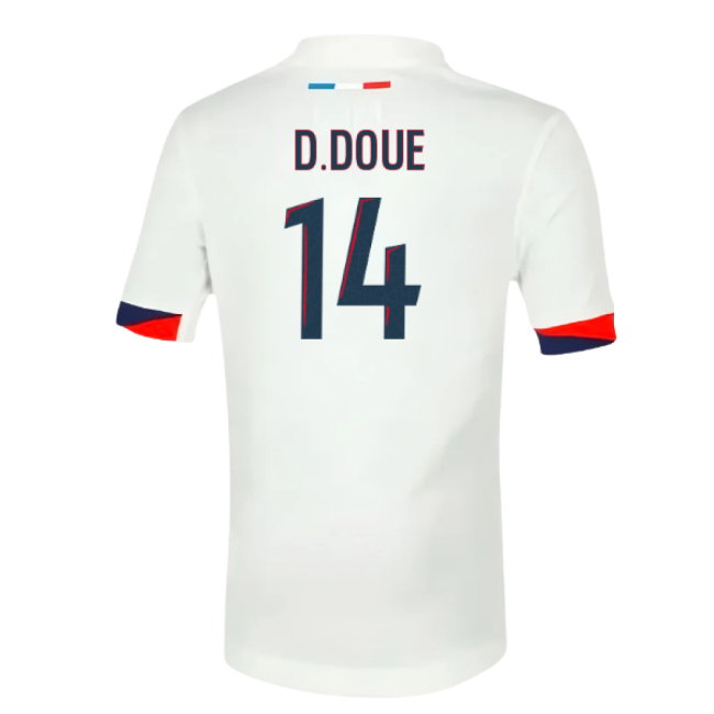 2025-2026 PSG Away Shirt (Sponsorless) - Kids (D.Doue 14)