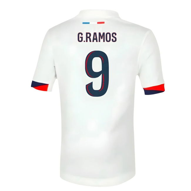 2025-2026 PSG Away Shirt (Sponsorless) - Kids (G.Ramos 9)
