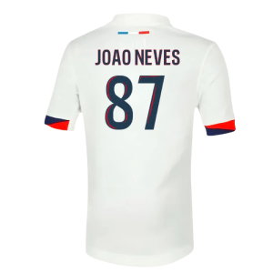 2025-2026 PSG Away Shirt (Sponsorless) - Kids (Joao Neves 87)