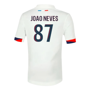 2025-2026 PSG Away Shirt (Sponsorless) - Kids (Joao Neves 87)