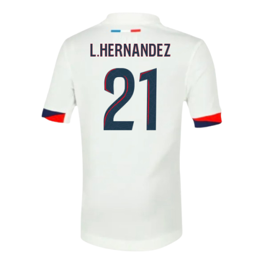 2025-2026 PSG Away Shirt (Sponsorless) - Kids (L.Hernandez 21)