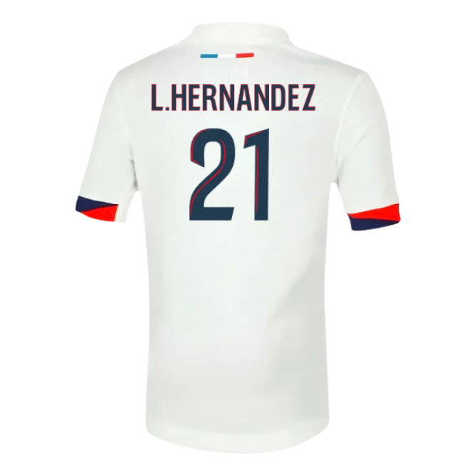 2025-2026 PSG Away Shirt (Sponsorless) - Kids (L.Hernandez 21)