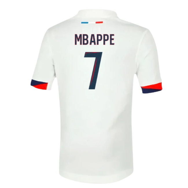 2025-2026 PSG Away Shirt (Sponsorless) - Kids (Mbappe 7)