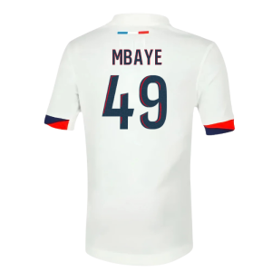 2025-2026 PSG Away Shirt (Sponsorless) - Kids (Mbaye 49)