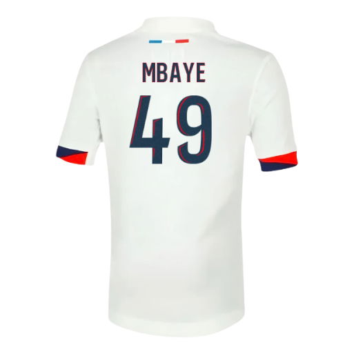 2025-2026 PSG Away Shirt (Sponsorless) - Kids (Mbaye 49)