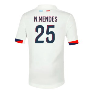 2025-2026 PSG Away Shirt (Sponsorless) - Kids (N.Mendes 25)