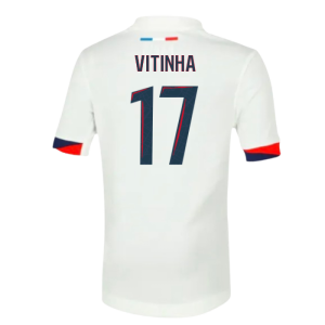 2025-2026 PSG Away Shirt (Sponsorless) - Kids (Vitinha 17)