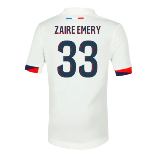 2025-2026 PSG Away Shirt (Sponsorless) - Kids (Zaire Emery 33)