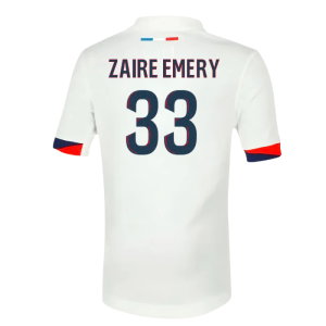 2025-2026 PSG Away Shirt (Sponsorless) - Kids (Zaire Emery 33)