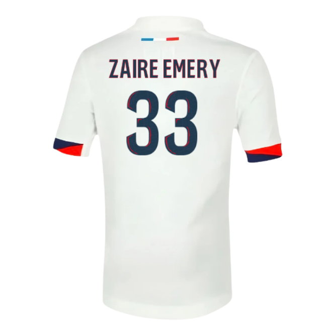 2025-2026 PSG Away Shirt (Sponsorless) - Kids (Zaire Emery 33)