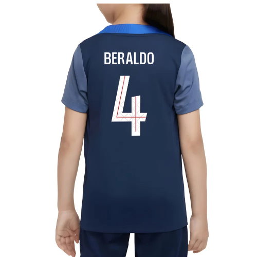2025-2026 PSG Dri-Fit Strike Training Shirt (Navy) - Kids (Beraldo 4)