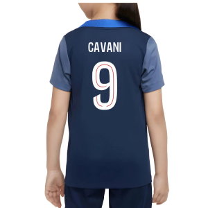 2025-2026 PSG Dri-Fit Strike Training Shirt (Navy) - Kids (Cavani 9)