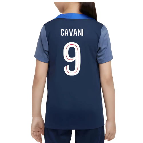 2025-2026 PSG Dri-Fit Strike Training Shirt (Navy) - Kids (Cavani 9)