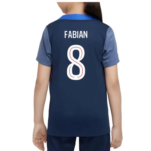 2025-2026 PSG Dri-Fit Strike Training Shirt (Navy) - Kids (Fabian 8)