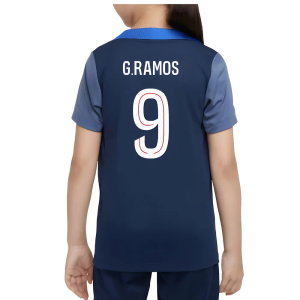 2025-2026 PSG Dri-Fit Strike Training Shirt (Navy) - Kids (G.Ramos 9)