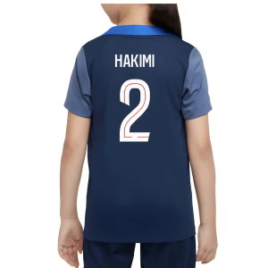 2025-2026 PSG Dri-Fit Strike Training Shirt (Navy) - Kids (Hakimi 2)
