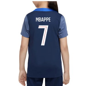 2025-2026 PSG Dri-Fit Strike Training Shirt (Navy) - Kids (Mbappe 7)