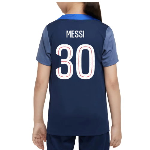 2025-2026 PSG Dri-Fit Strike Training Shirt (Navy) - Kids (Messi 30)