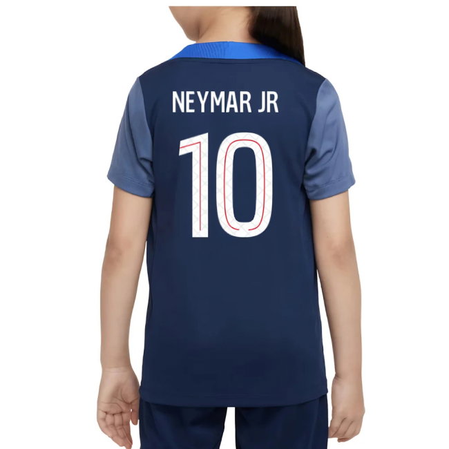 2025-2026 PSG Dri-Fit Strike Training Shirt (Navy) - Kids (Neymar JR 10)