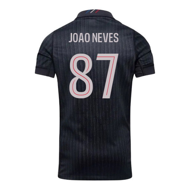 2025-2026 PSG Fourth Shirt (Kids) (Joao Neves 87)
