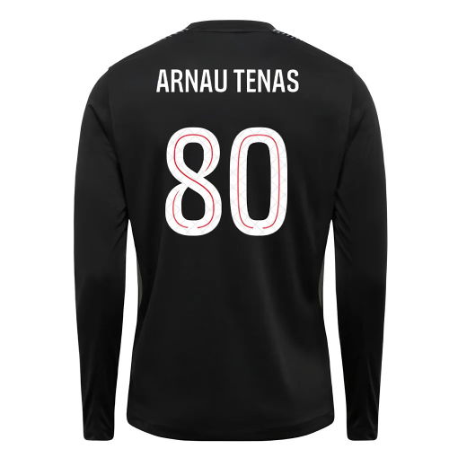 2025-2026 PSG Goalkeeper Shirt (Black) (Arnau Tenas 80)