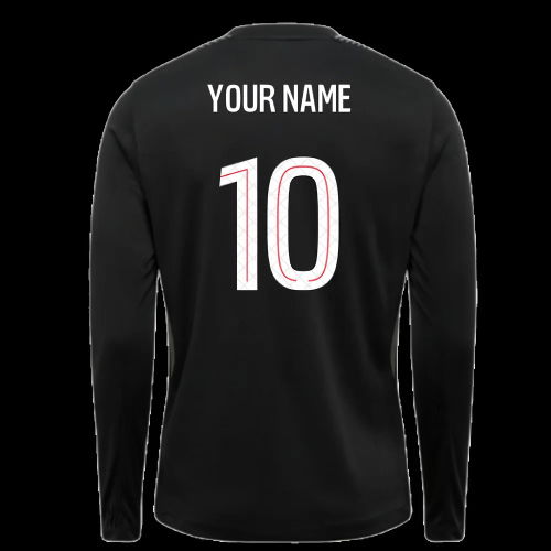 2025-2026 PSG Goalkeeper Shirt (Black) (Your Name)
