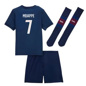 2025-2026 PSG Home Little Kids Mini Kit (Mbappe 7)