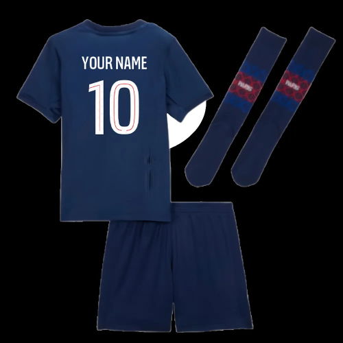 2025-2026 PSG Home Little Kids Mini Kit (Your Name)
