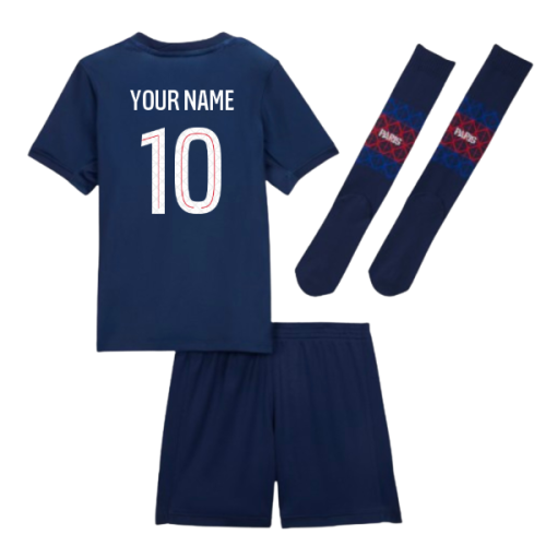 2025-2026 PSG Home Little Kids Mini Kit (Your Name)