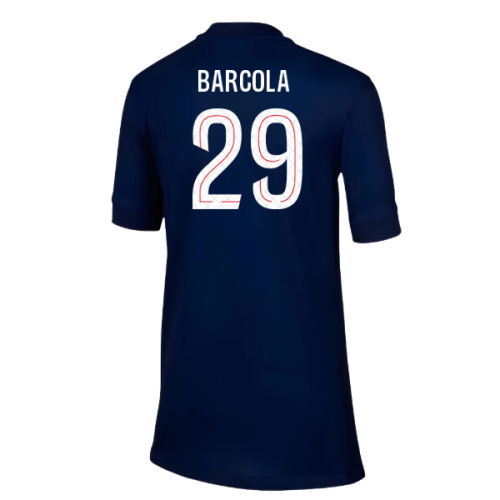 2025-2026 PSG Paris Saint Germain Home Shirt (Kids) (Barcola 29)