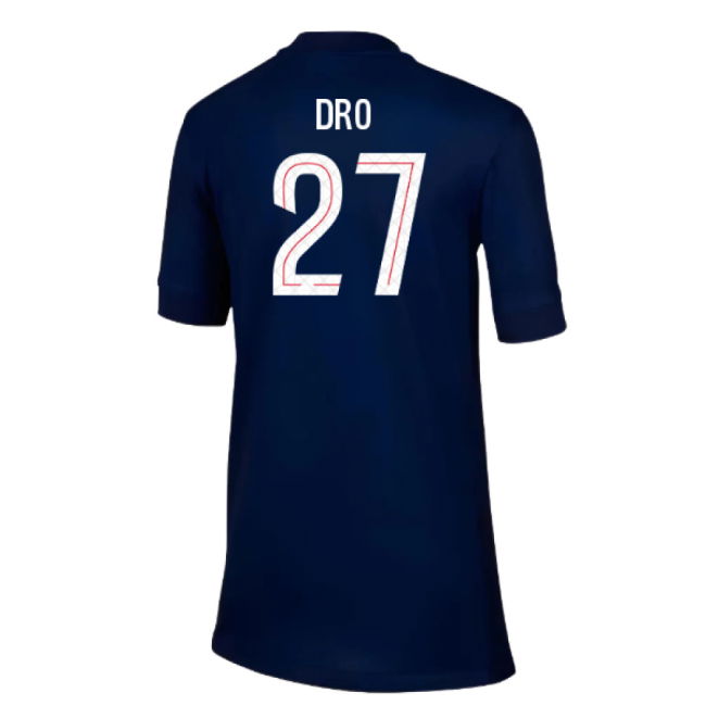 2025-2026 PSG Paris Saint Germain Home Shirt (Kids) (Dro 27)