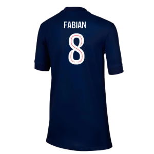 2025-2026 PSG Paris Saint Germain Home Shirt (Kids) (Fabian 8)