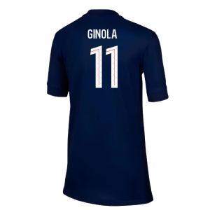 2025-2026 PSG Paris Saint Germain Home Shirt (Kids) (Ginola 11)