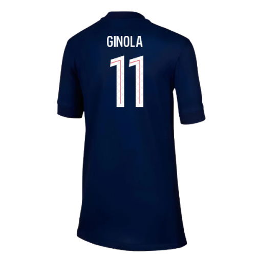 2025-2026 PSG Paris Saint Germain Home Shirt (Kids) (Ginola 11)