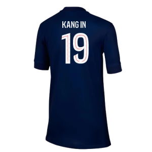 2025-2026 PSG Paris Saint Germain Home Shirt (Kids) (Kang In 19)