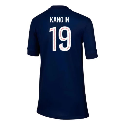 2025-2026 PSG Paris Saint Germain Home Shirt (Kids) (Kang In 19)