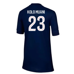 2025-2026 PSG Paris Saint Germain Home Shirt (Kids) (Kolo Muani 23)