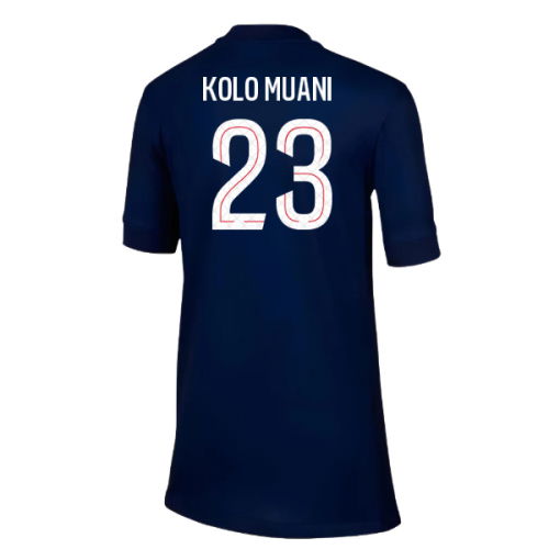 2025-2026 PSG Paris Saint Germain Home Shirt (Kids) (Kolo Muani 23)