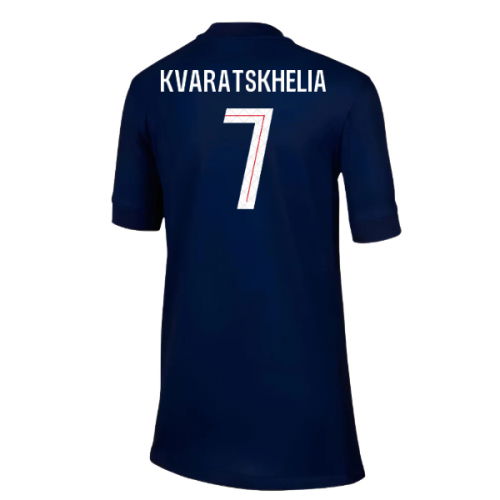 2025-2026 PSG Paris Saint Germain Home Shirt (Kids) (Kvaratskhelia 7)