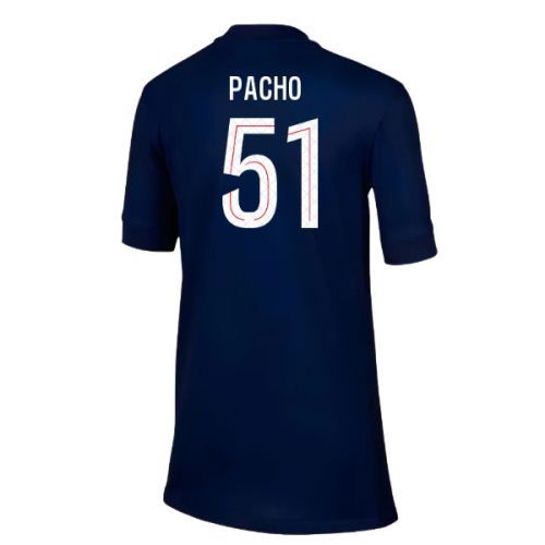 2025-2026 PSG Paris Saint Germain Home Shirt (Kids) (Pacho 51)