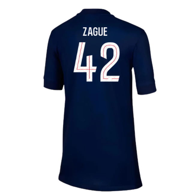 2025-2026 PSG Paris Saint Germain Home Shirt (Kids) (Zague 42)