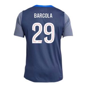 2025-2026 PSG Strike Dri-Fit Training Shirt (Navy) (Barcola 29)